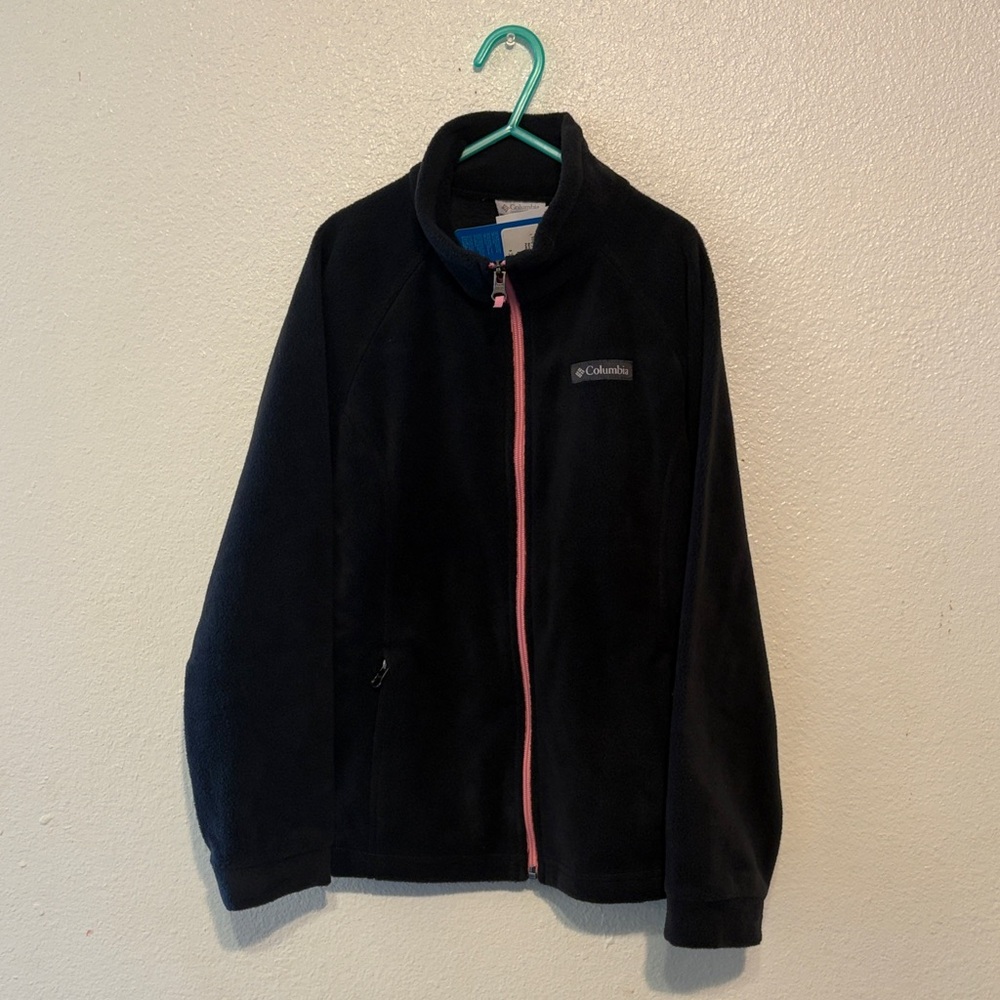 Columbia Black‎ Jacket with Pink Accent